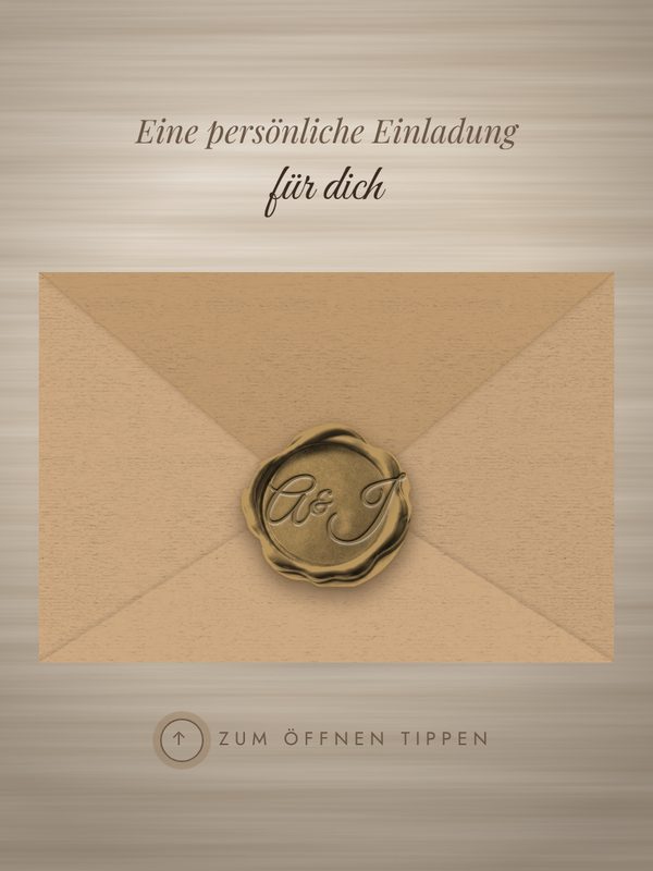 Beispiel-Einladung Kraftpapier